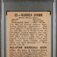 1948 Leaf Warren Spahn #32 PSA 5