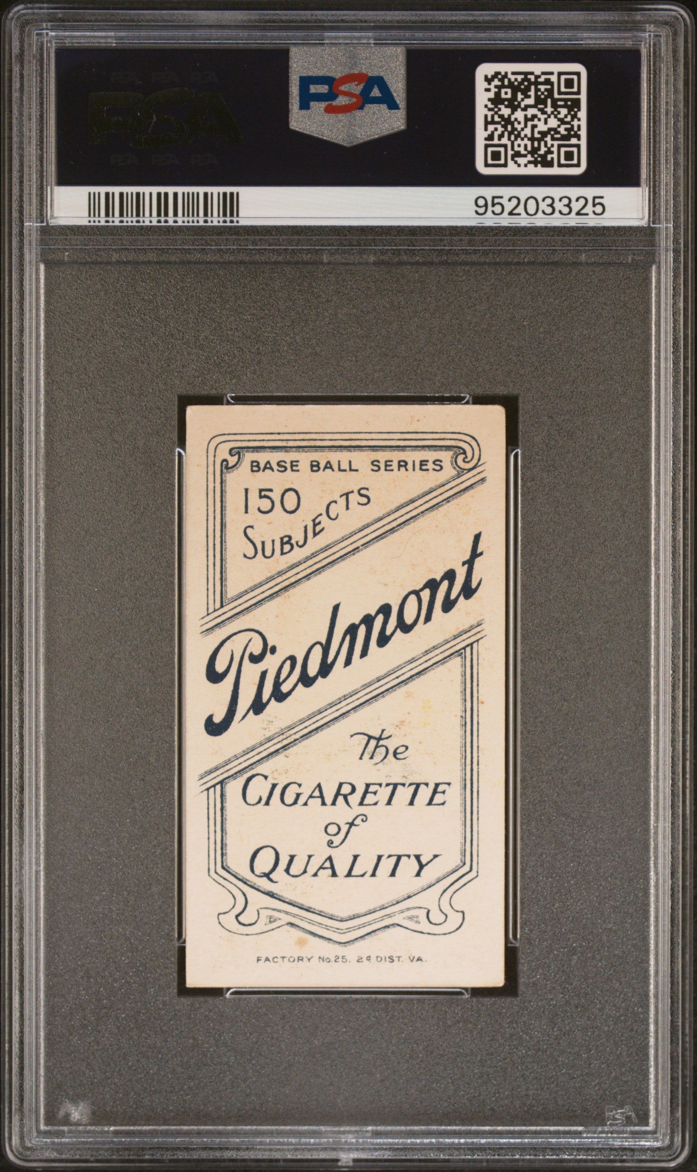 1909-11 T206 Piedmont 150 Joe Tinker Portrait PSA 5
