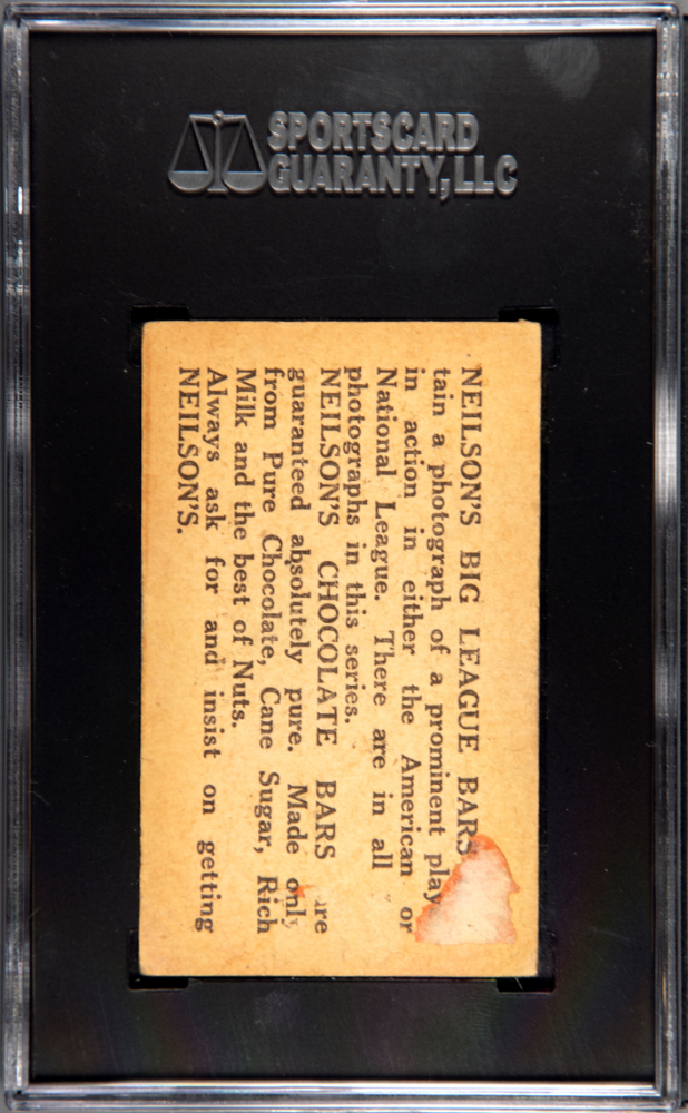 1922 Neilson's Chocolate Boston (V61) Babe Ruth Type SGC 1.5