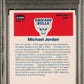1986 Fleer Sticker Michael Jordan #8 PSA 8