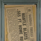 1961 Topps Mantle Blasts #406 565 FT. Home Run PSA 5