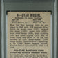 1948 Leaf Stan Musial #4 PSA 3