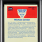 1986 Fleer Sticker Michael Jordan #8 MBA 3 RC