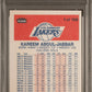 1986 Fleer Kareem Abdul-Jabbar #1 PSA 9