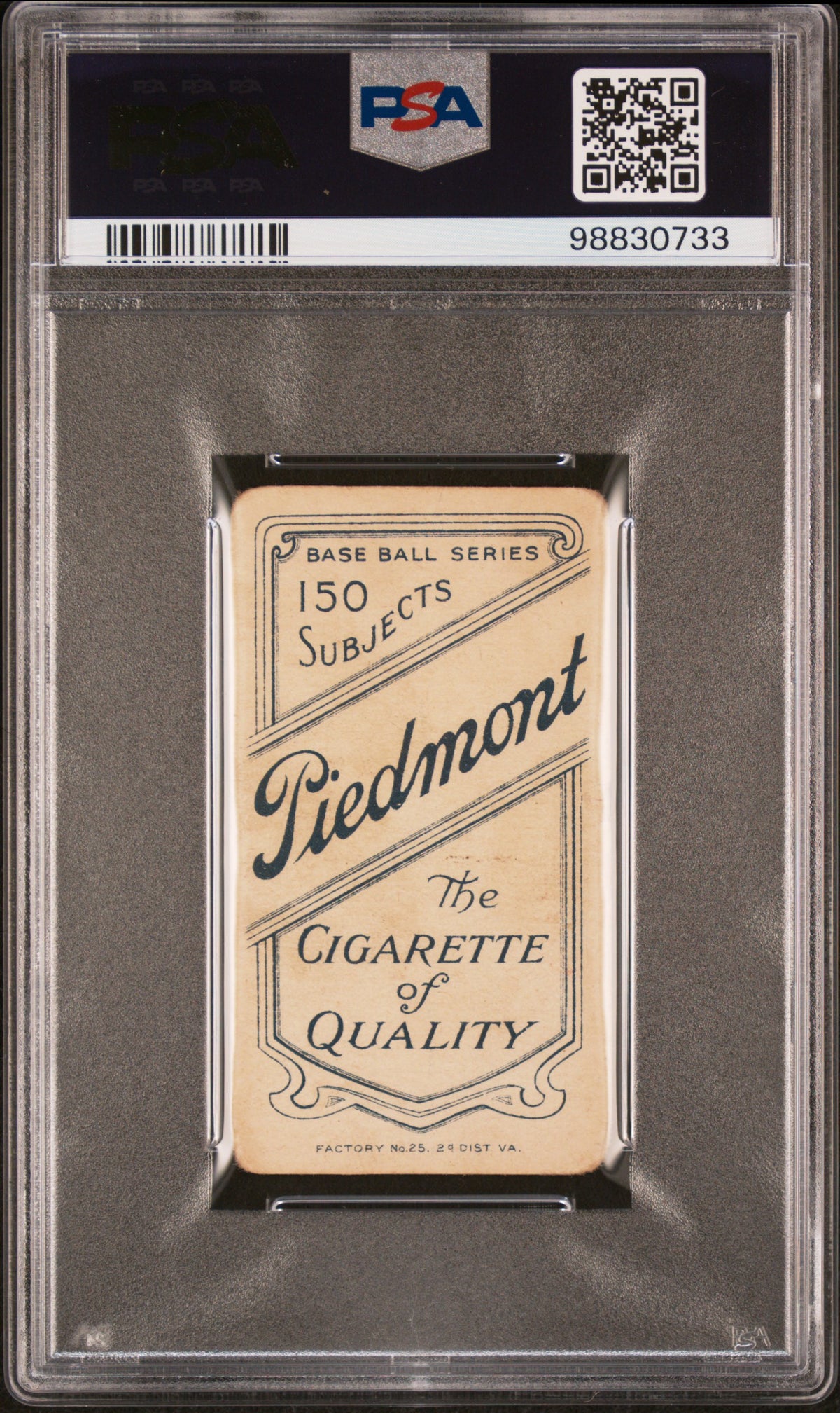 1909-11 T206 Piedmont 150 Simon Nicholls Hands Knees PSA 1.5