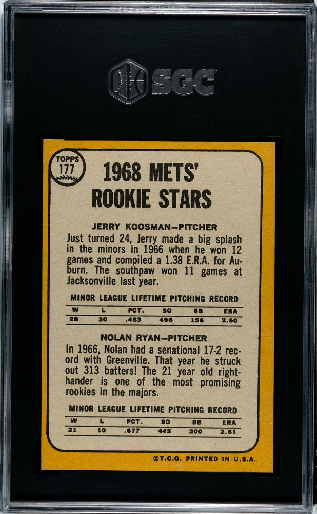 1968 Topps Nolan Ryan #177 SGC 5.5