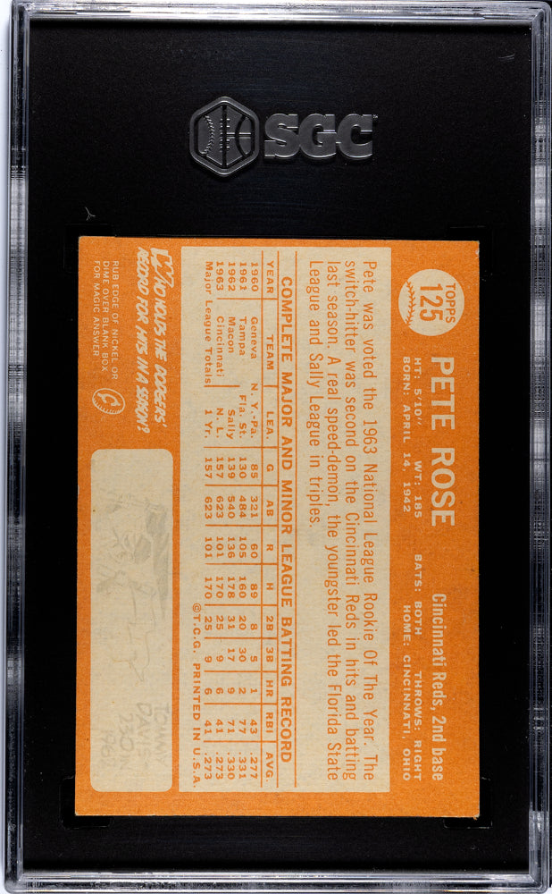 1964 Topps Pete Rose #125 SGC 4