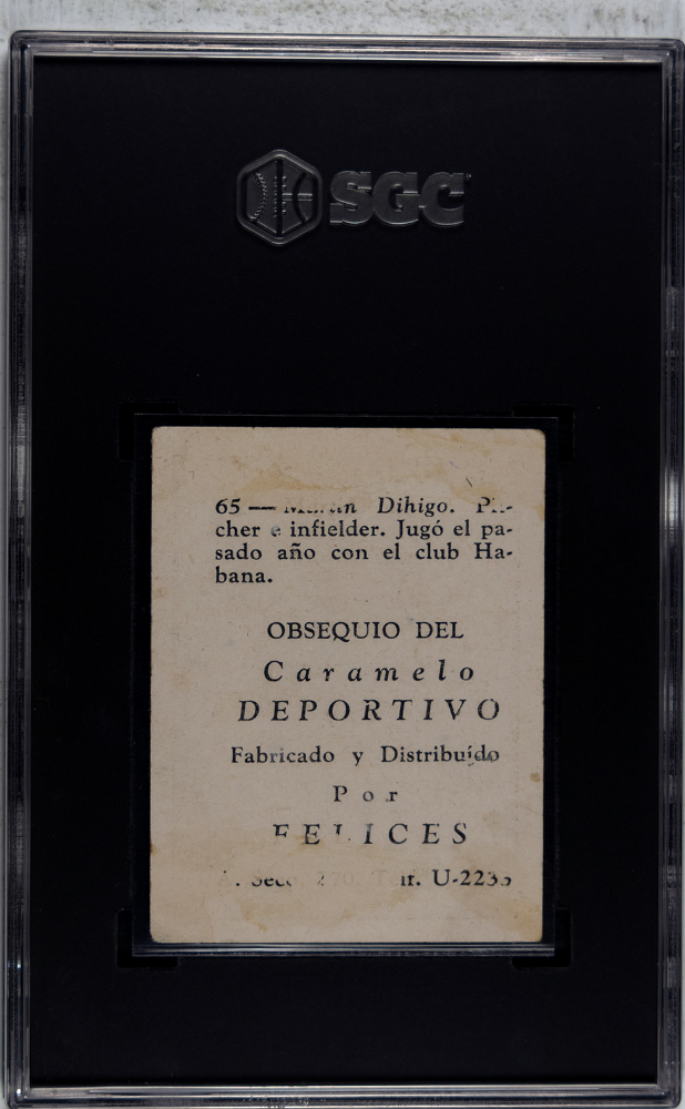 1945 Caramelo Deportivo Martin Dihigo #65 SGC 1
