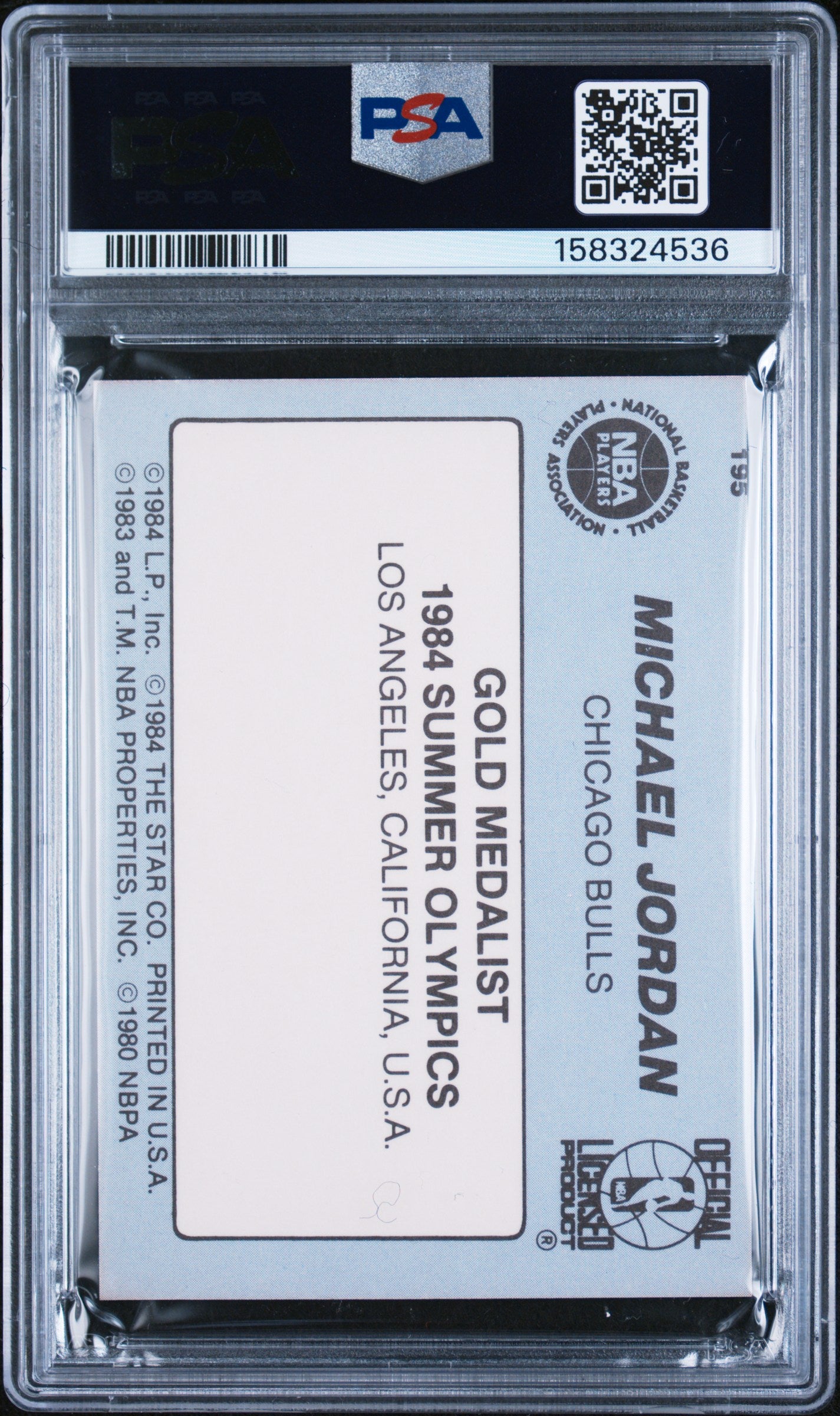 1984 Star Michael Jordan #195 PSA 6