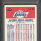 1986 Fleer Kareem Abdul-Jabbar #1 PSA 7