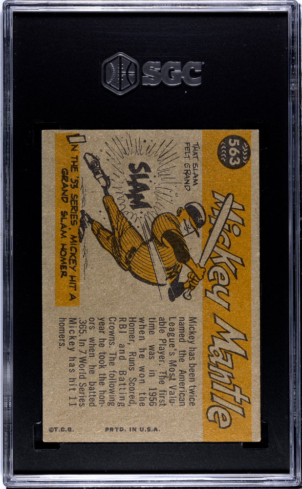 1960 Topps Mickey Mantle #563 All Star SGC 6