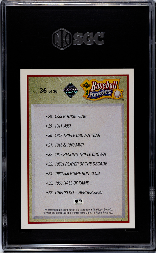 1991 Upper Deck Hank Aaron #27 Baseball Heroes Autograph 2500 SGC 7