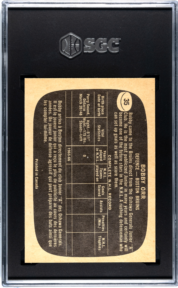 1966 Topps Bobby Orr #35 SGC 7.5