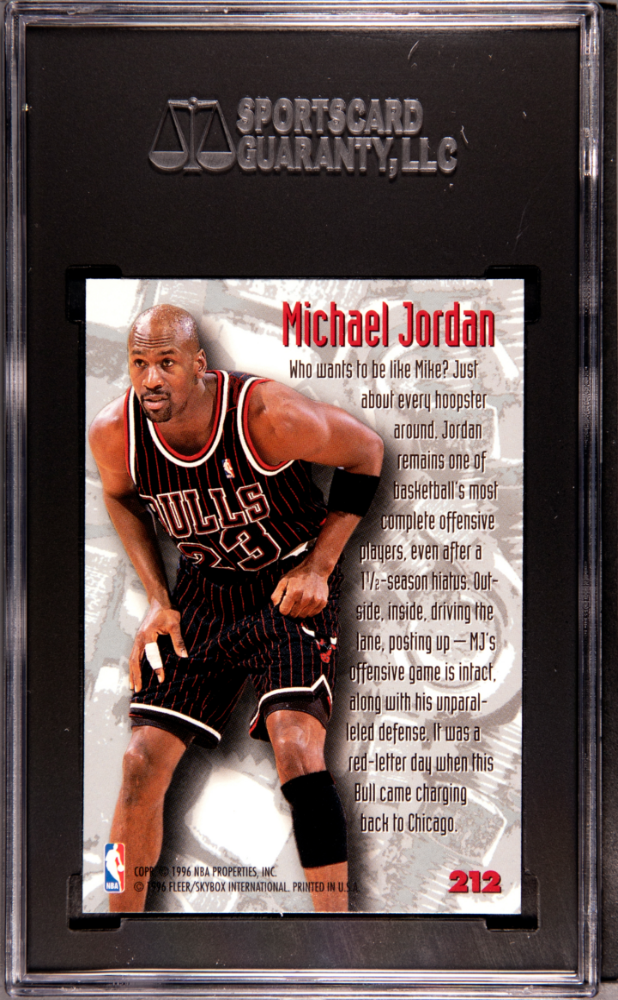 1995 Fleer Metal Michael Jordan #212 Nuts & Bolts SGC 10