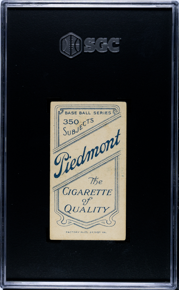 1910 Piedmont Cigarettes (T206) Gabby Street Portrait SGC 4.5