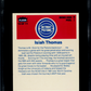1986 Fleer Sticker Isiah Thomas #10 SGC 7.5