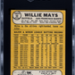1968 Topps Willie Mays #50 SGC 5