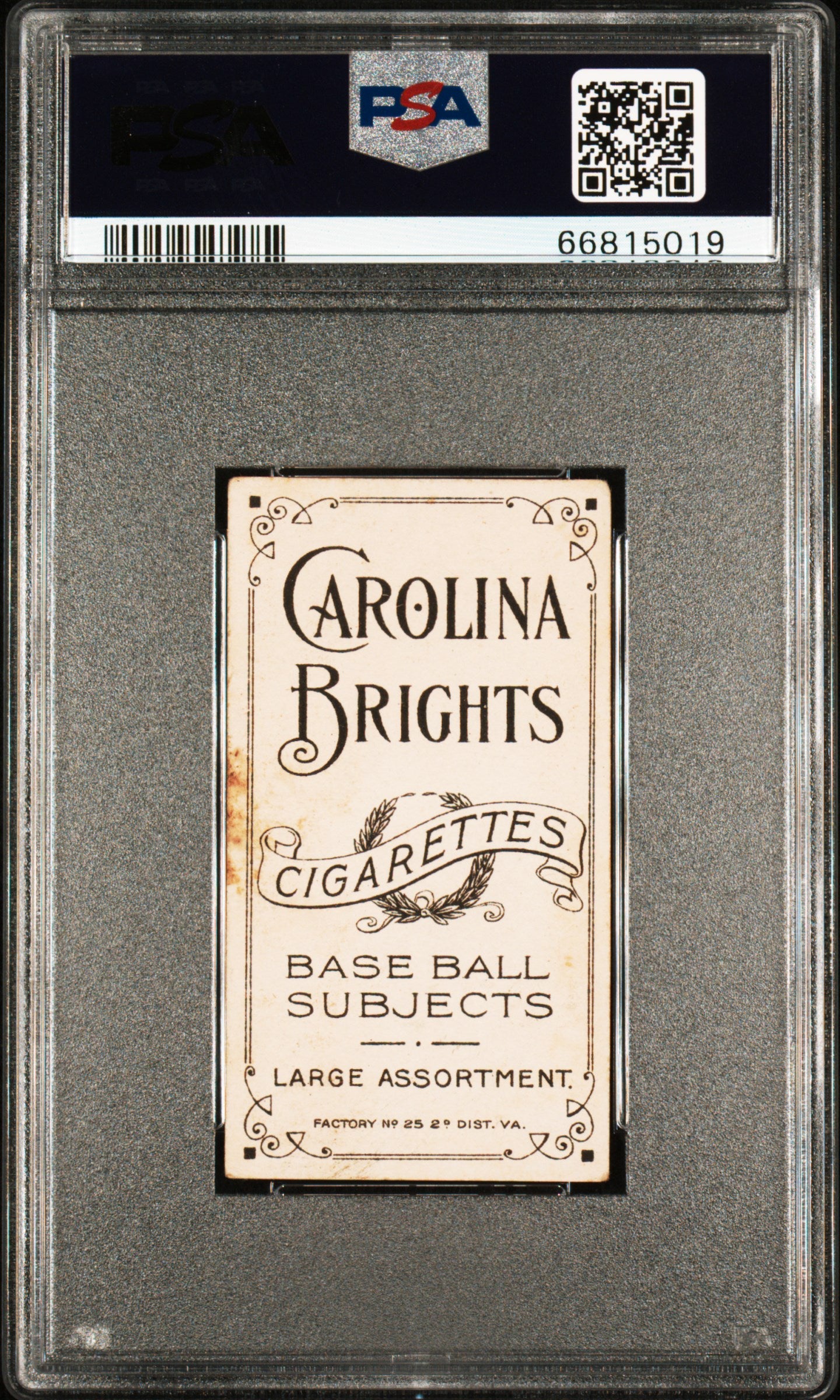 1909-11 T206 Carolina Brights Bill Chappelle PSA 3.5