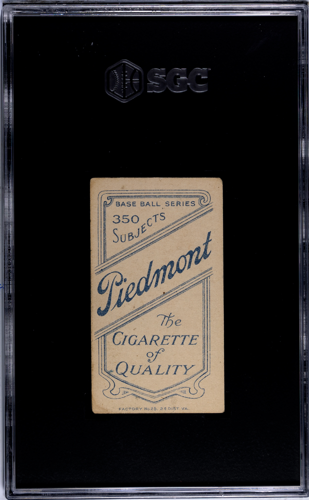 1910 Piedmont Cigarettes (T206) Harry Lord SGC 3