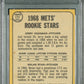 1968 Topps Mets Rookies #177 Mets Rookies PSA 5 Auto 10