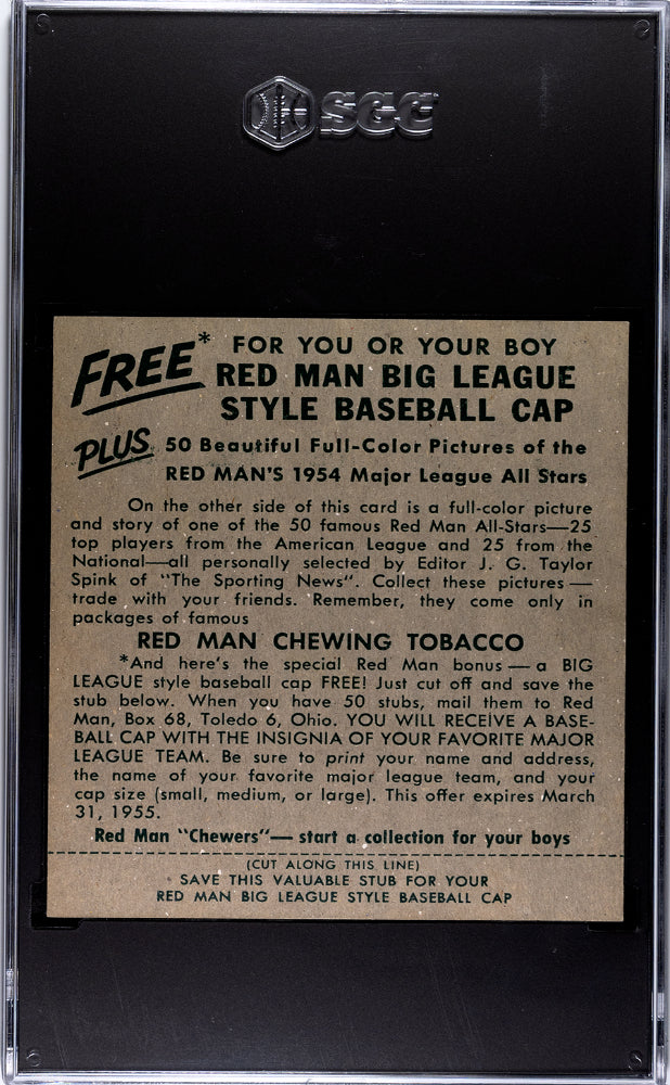 1954 Redman Tobacco Willie Mays #NL-25 SGC 8