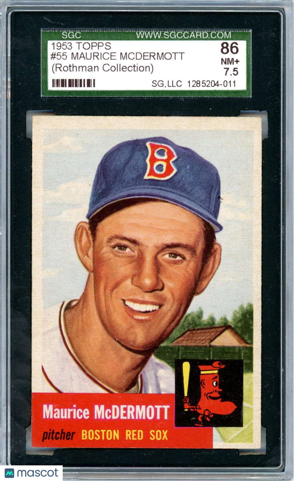 1953 Topps Maurice Mcdermott #55 SGC 7.5