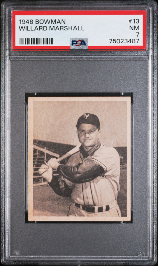 1948 BOWMAN WILLARD MARSHALL #13 PSA 7