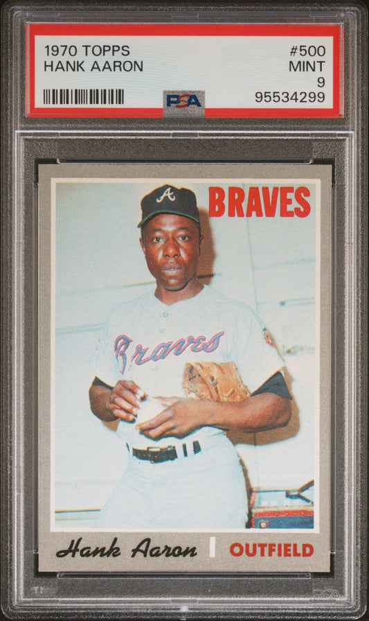 1970 TOPPS HANK AARON #500 PSA 9