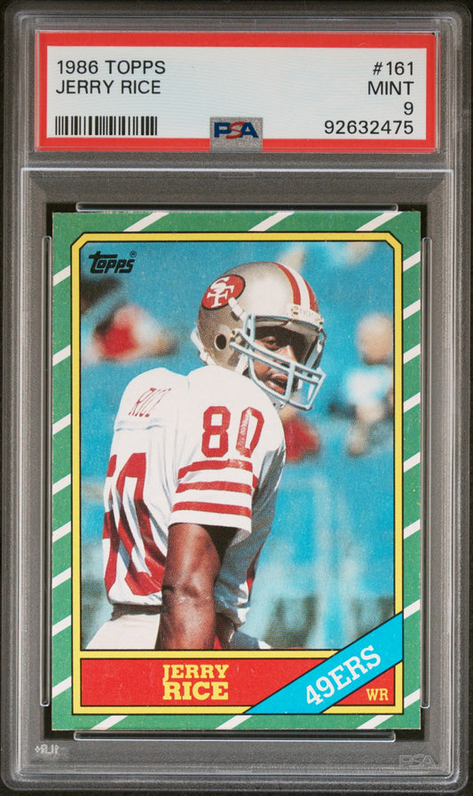 1986 TOPPS JERRY RICE #161 PSA 9