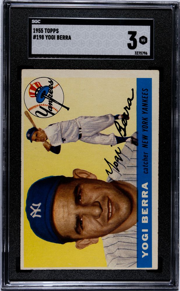 1955 TOPPS YOGI BERRA #198 SGC 3