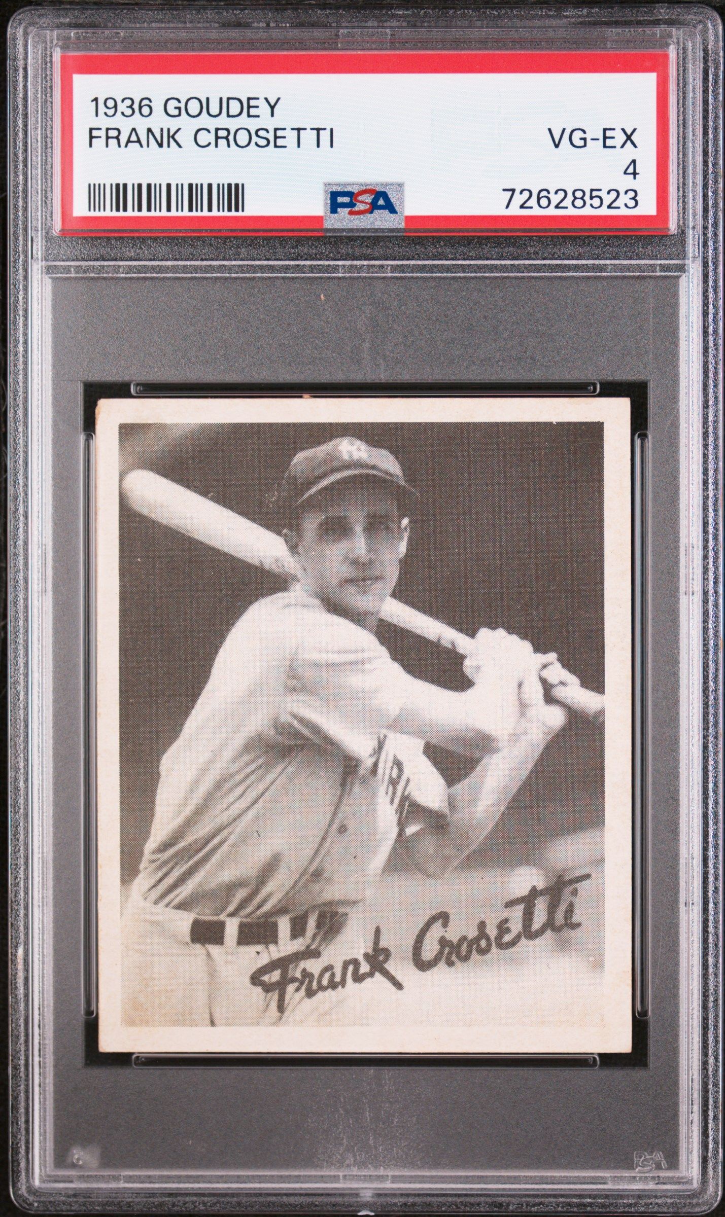 1936 GOUDEY FRANK CROSETTI PSA 4