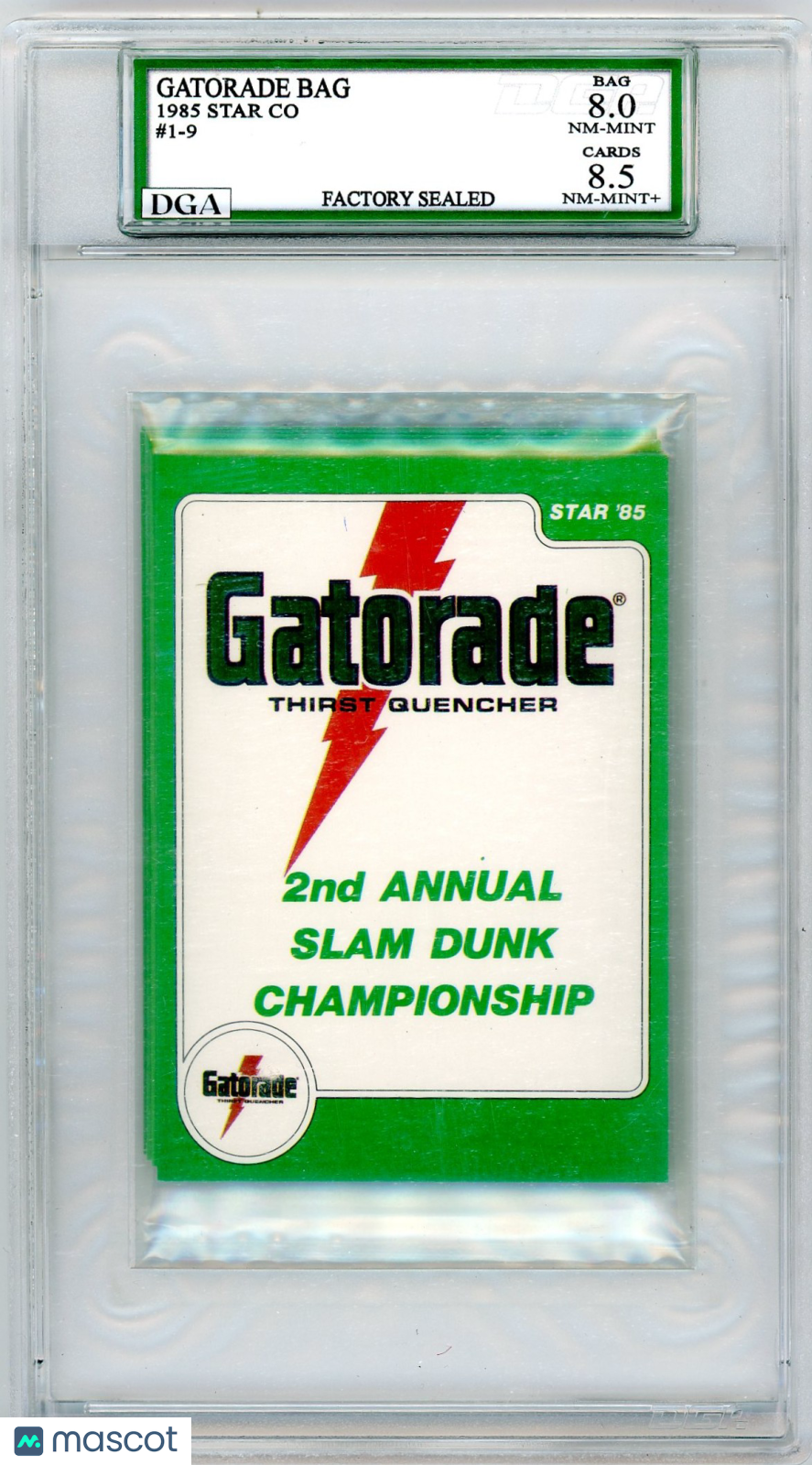 1985 Star Co. Gatorade Bag #1-9 DGA 8