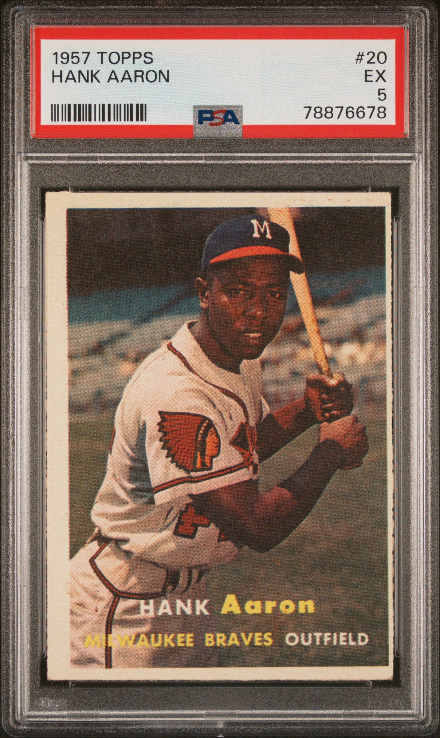 1957 TOPPS HANK AARON #20 PSA 5