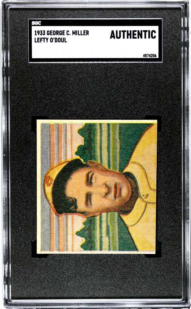 1933 LEFTY O'DOUL GEORGE C. MILLER SGC AUTHENTIC