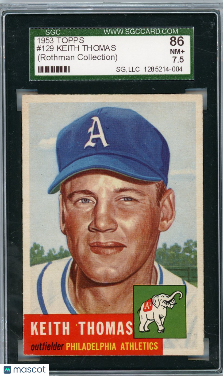 1953 Topps Keith Thomas #129 SGC 7.5