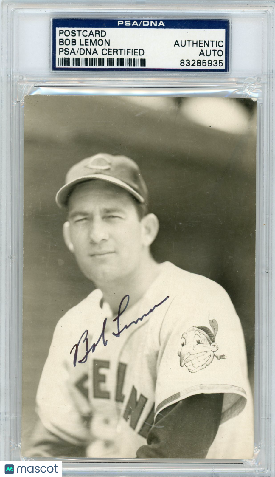Bob Lemon PSA A Auto A