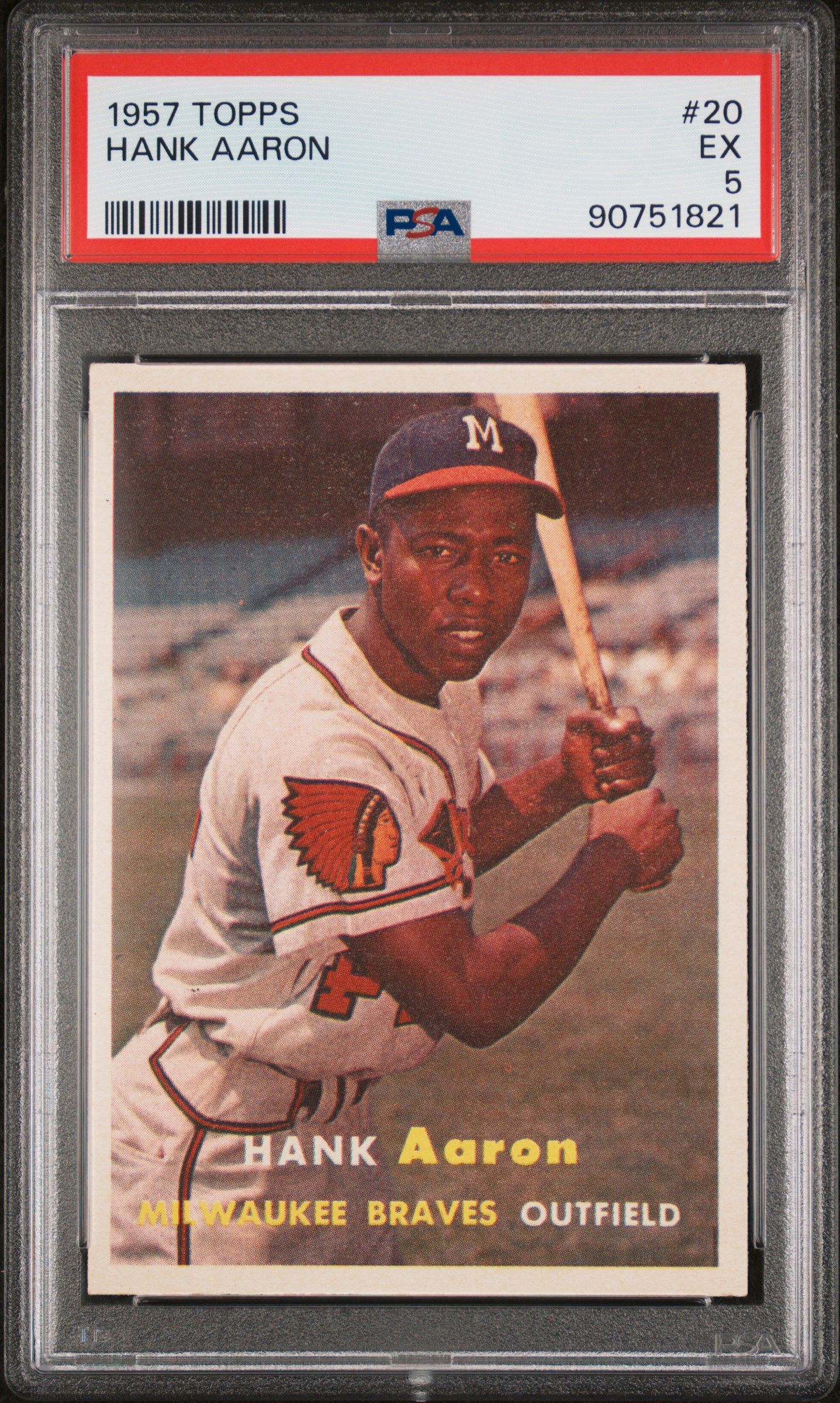 1957 TOPPS HANK AARON #20 PSA 5