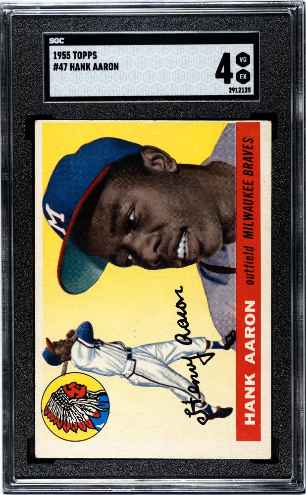 1955 TOPPS HANK AARON #47 SGC 4