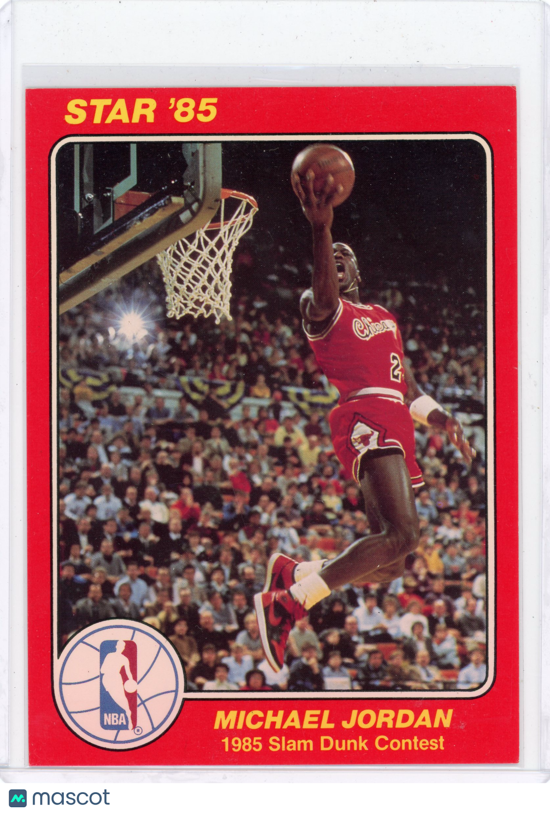 1985 Star Slam Dunk Supers Michael Jordan #5 5x7