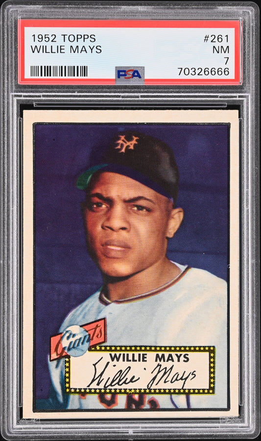 1952 TOPPS WILLIE MAYS #261 PSA 7