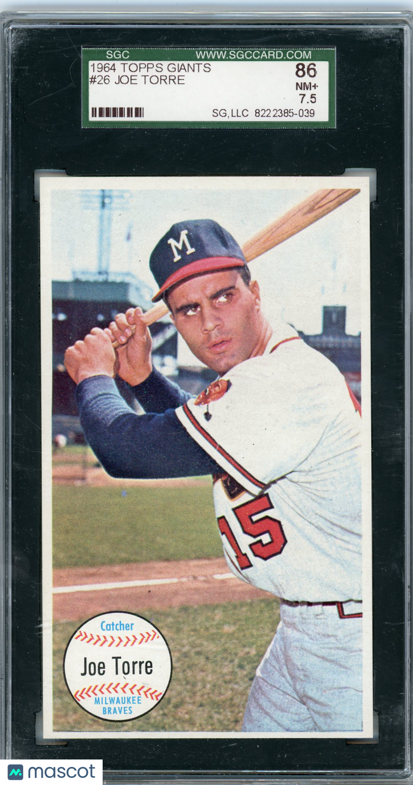 1964 Topps Giants Joe Torre #26 SGC 7.5