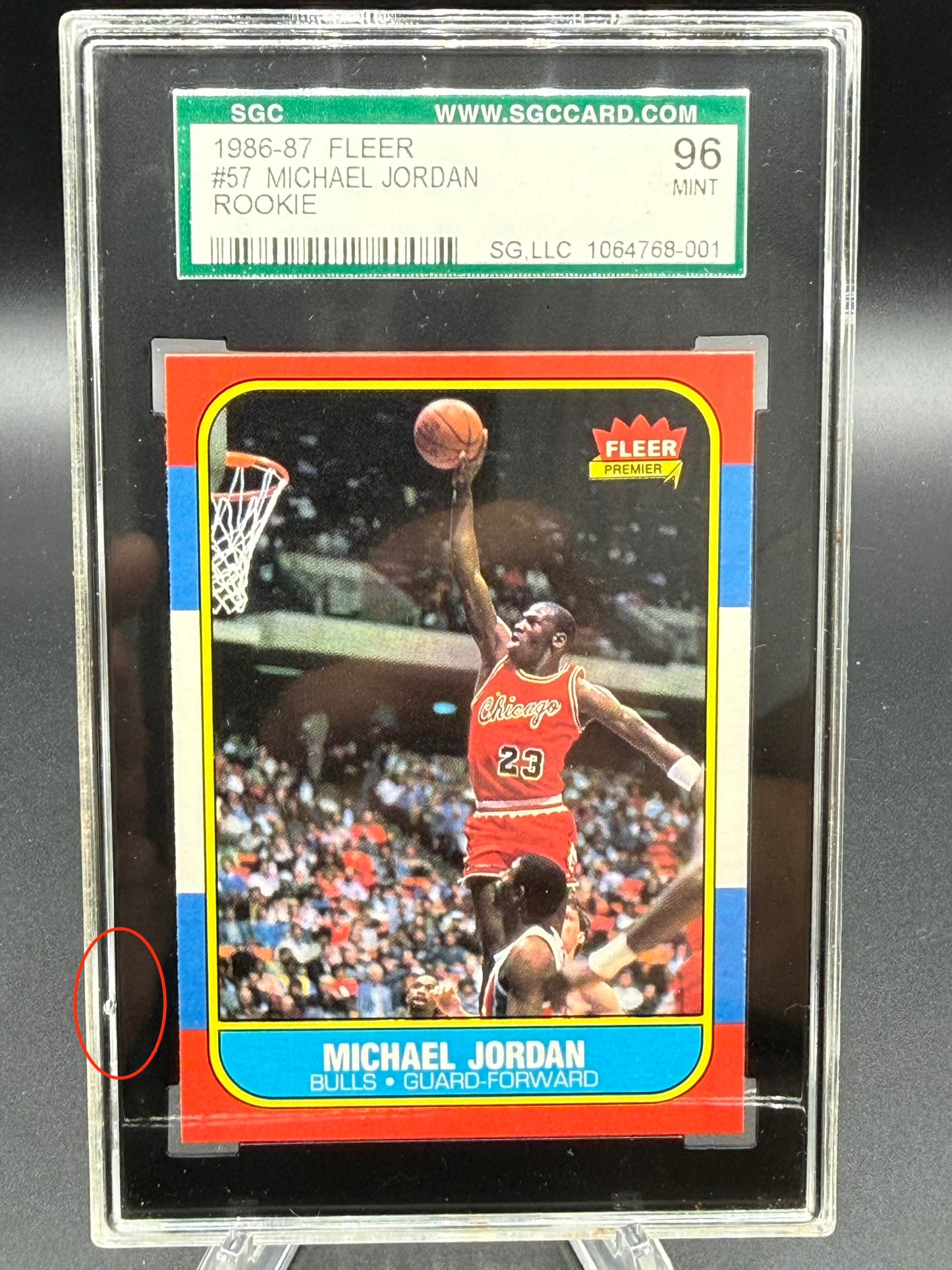 1986 Fleer Michael Jordan #57 SGC 9