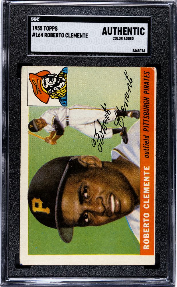 1955 TOPPS ROBERTO CLEMENTE #164 SGC AUTHENTIC