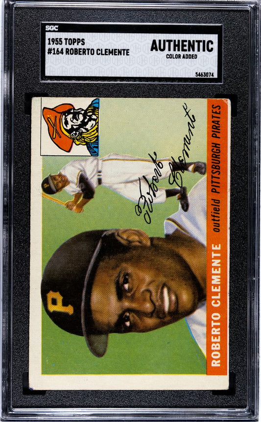 1955 TOPPS ROBERTO CLEMENTE #164 SGC AUTHENTIC