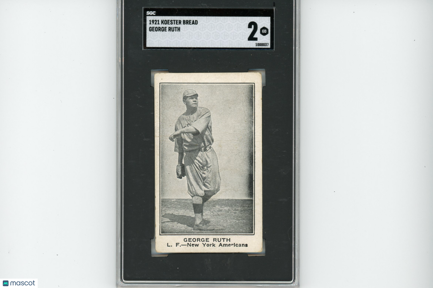 1921 W575-1 Babe Ruth (Hand Cut) SGC 2