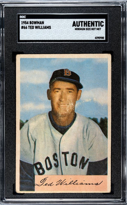 1954 BOWMAN TED WILLIAMS #66 SGC AUTHENTIC