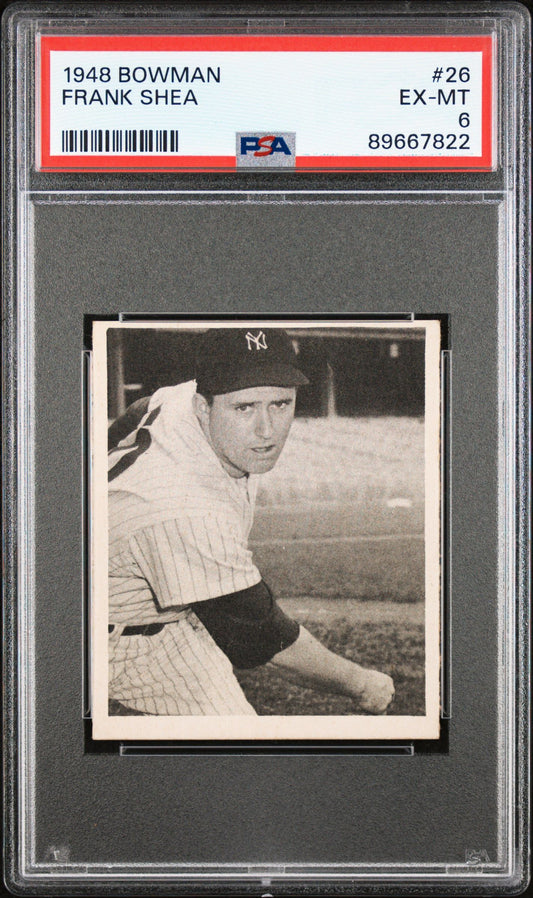 1948 BOWMAN FRANK SHEA #26 PSA 6