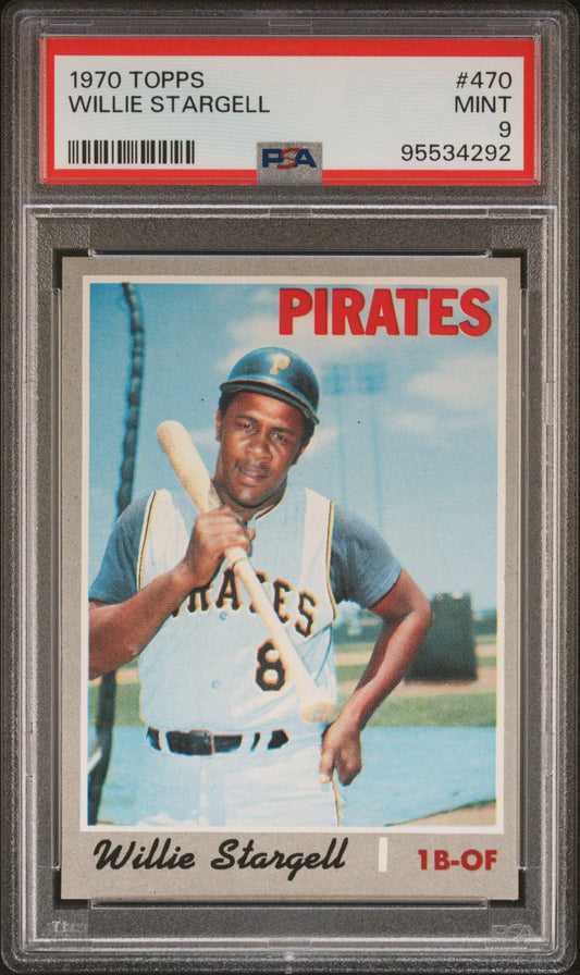 1970 TOPPS WILLIE STARGELL #470 PSA 9