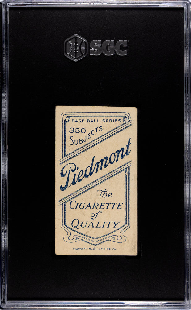 1910 JOHNSON, WALTER PIEDMONT CIGARETTES (T206) HANDS AT CHEST SGC 3.5