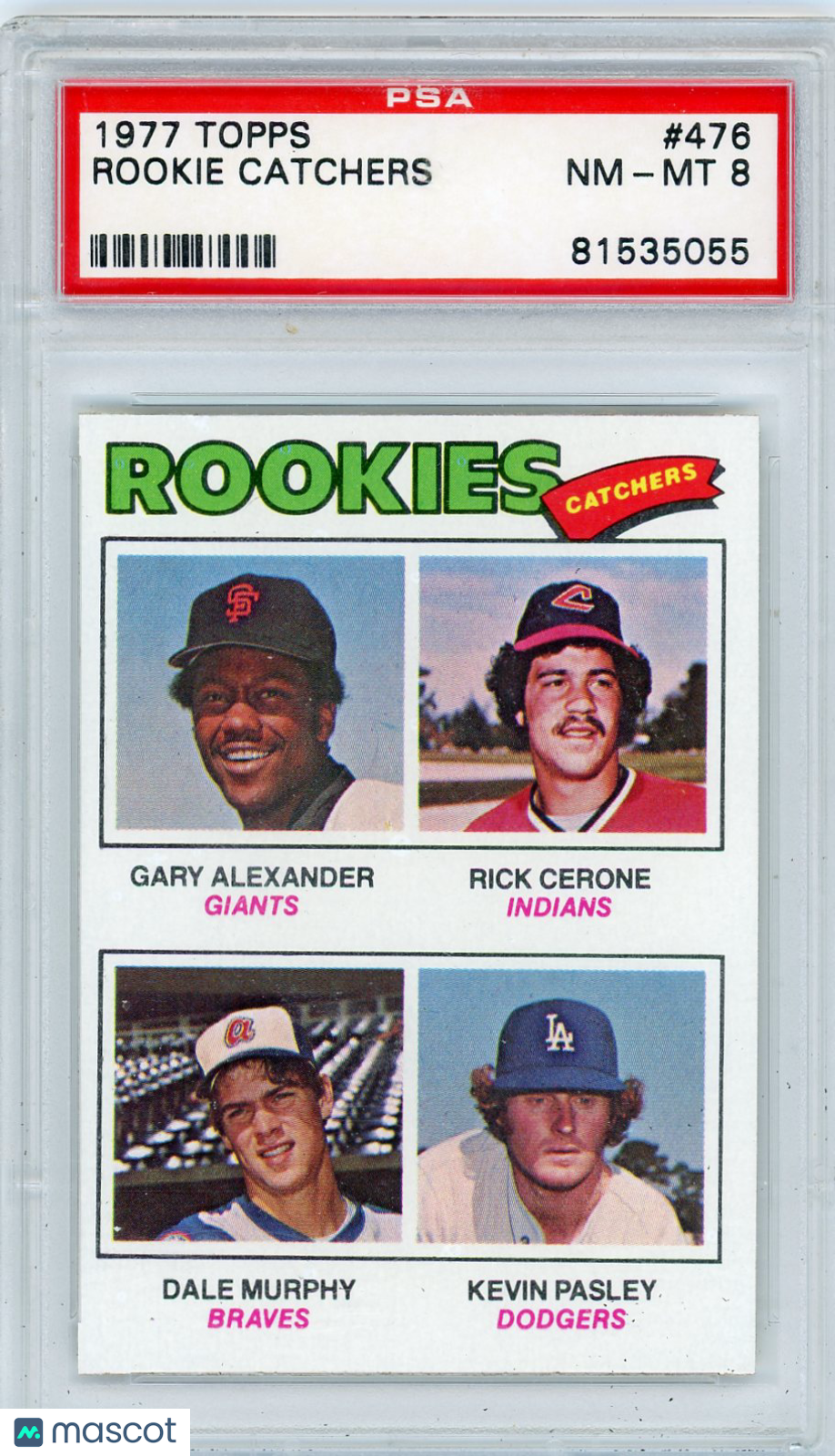 1977 Topps Rookie Catchers #476 PSA 8